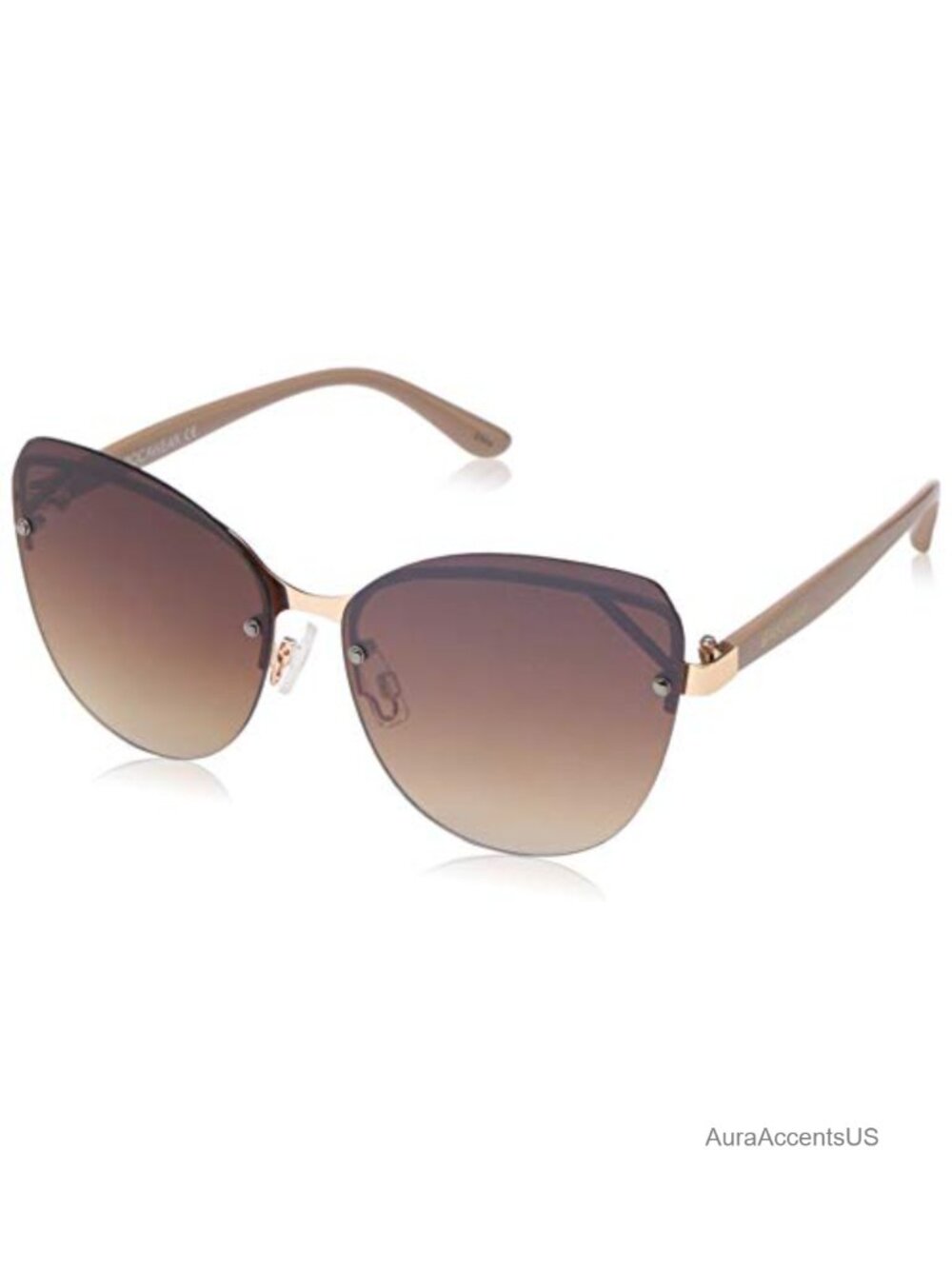 Rimless Cat Eye Sunglasses with UV400 Protection